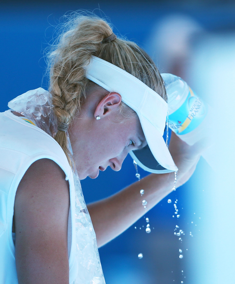 Illustration for article titled Players Are Fainting, Puking, And Hallucinating At The Australian Open